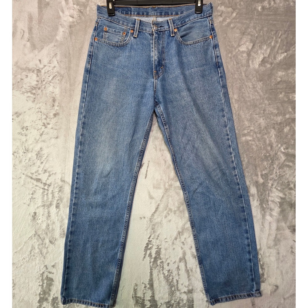 Levis 501 Original Fit Mens Jeans 30x32 Medium Wash Blue Straight Leg 005504891